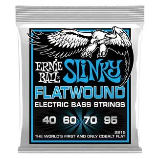 ERNIEBALL Jeu de cordes Slinky Extra 40-95, bobinage à plat, pour guitare électrique