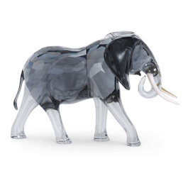 Swarovski Elephant Bull Decorative - Complément en Cristal Gris