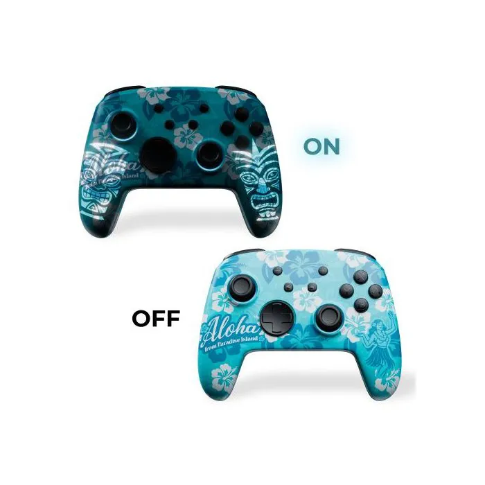 Freaks & Geeks Manette sans-fil RGB Aloha pour Nintendo Switch 1&2 et PC Freaks & Geeks Manette sans-fil RGB Aloha pour Nintendo Switch 1&2 et PC