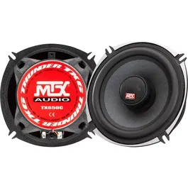 MTX TX650C Haut-parleurs voiture coaxiaux 13 cm 2 voies 80W RMS châssis aluminium tweeters au néodyme dôme soie membrane pulpe cellulose