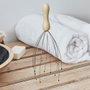 Cosmetic Club Masseur de tête en bois et acier inoxydable
