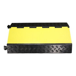Normaluz Protector de câbles caoutchouc 900x500x70mm 3 rainures pour passage piétons et véhicules
