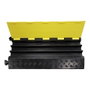 Normaluz Protector de câbles caoutchouc 900x500x70mm 3 rainures pour passage piétons et véhicules
