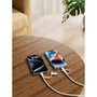 Belkin BoostCharge Pro 2-en-1 Câble USB-C et Lightning, 1,5 m, Blanc
