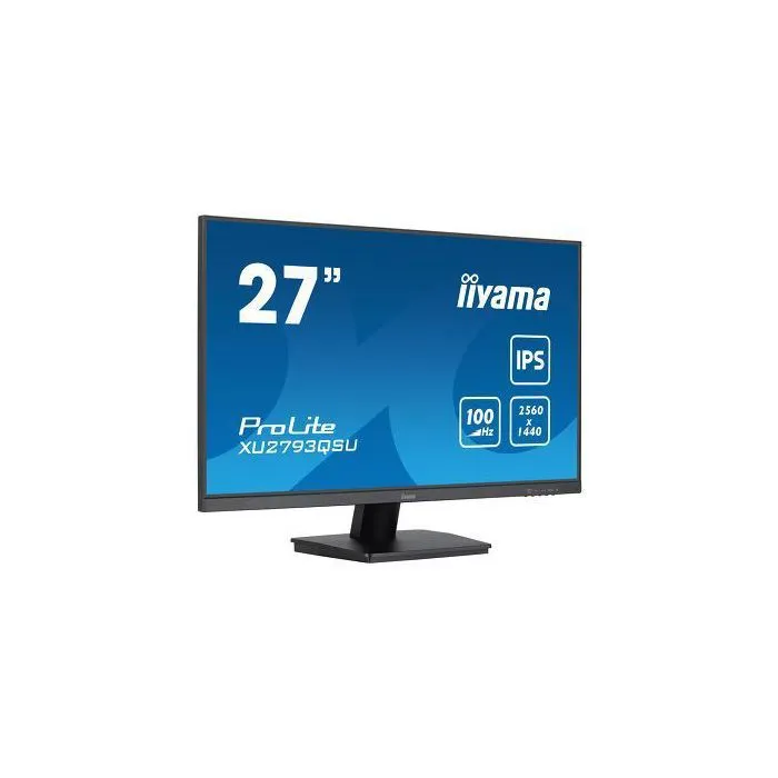 Iiyama Prolite XU2793QSU-B7 - Écran PC 27" QHD 2560x1440 IPS 100Hz 1ms, USB Hub, HDMI, DisplayPort, Haut-parleurs, Design i-Style, VESA