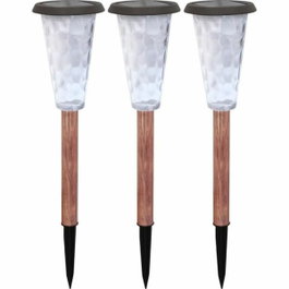 BigBuy Home Lot de 3 balises solaires Canopo Beige