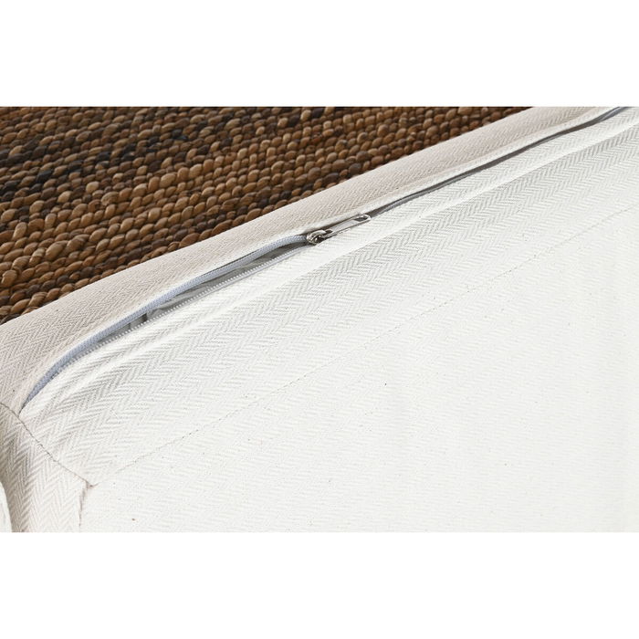 Canapé de jardin Home ESPRIT Blanc Naturel 192 x 92 x 65 cm