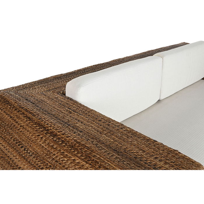 Canapé de jardin Home ESPRIT Blanc Naturel 192 x 92 x 65 cm