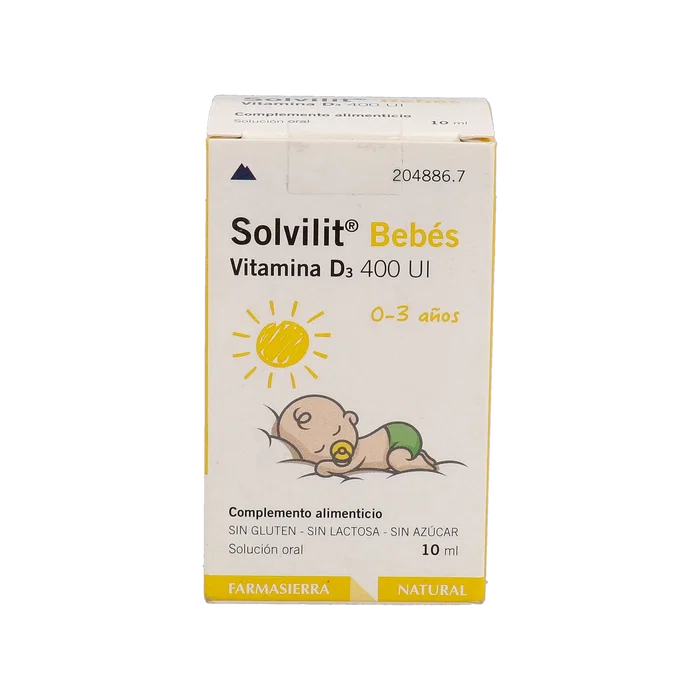 Farmasierra Solvilit Bebes Vitamine D3 400 UI Flacon 10 ml Farmasierra Solvilit Bebes Vitamine D3 400 UI Flacon 10 ml
