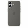 Apple iPhone 16 - Coque en silicone avec MagSafe - Stone Gray