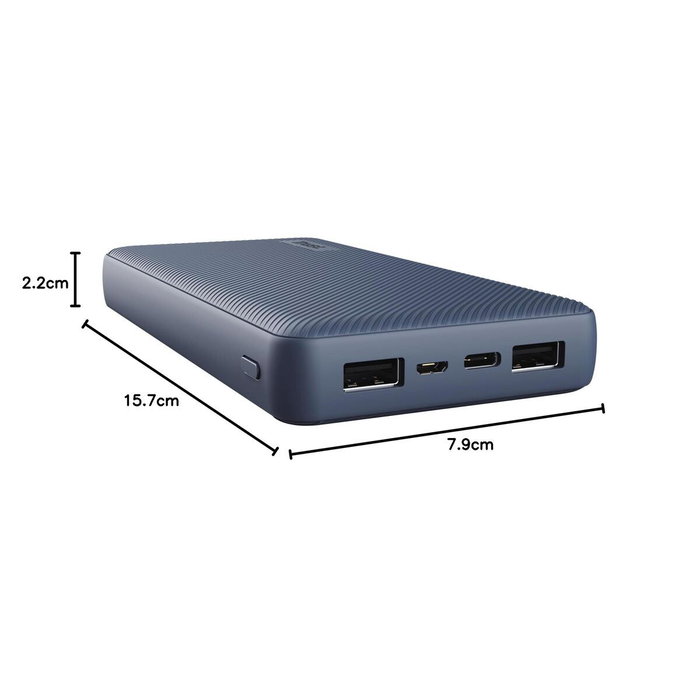 Powerbank Trust 25026 Bleu 20000 mAh