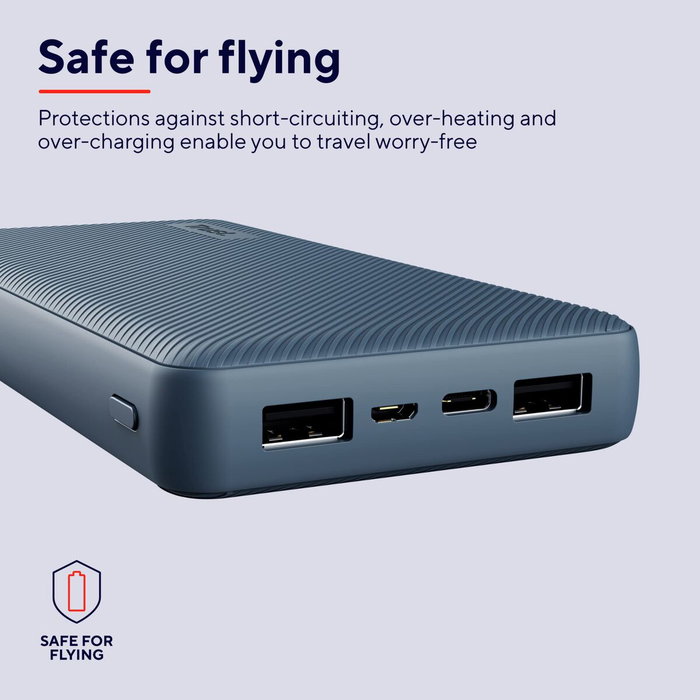 Powerbank Trust 25026 Bleu 20000 mAh
