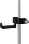 QUIKLOK ZS119 Support pour casque avec pince de fixation, acier, noir, bras 100 mm, pour micro
