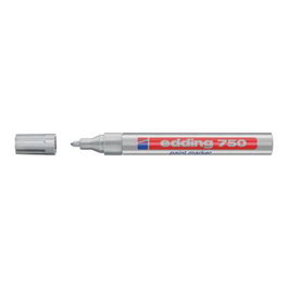 Edding Paint Marker Silver 750 Permanent Silber 4-750054 4750054 (4-750054) Pointe 2-4 mm