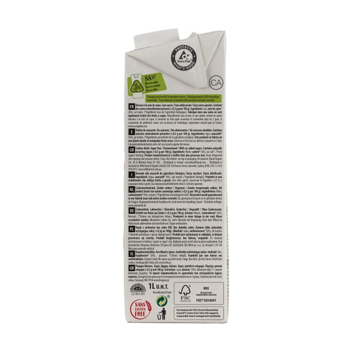 ECOMIL Cashew Nature Bio 1 L ECOMIL Cashew Nature Bio 1 L