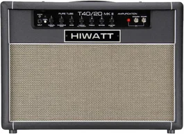 HIWATT T40 Combo Ampli Guitare à Lampes 2x12" 40W / 20W Noir