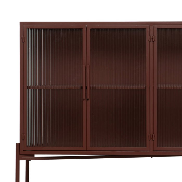 BigBuy Home Buffet Tuile Verre Fer 120 x 35 x 85 cm