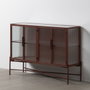 BigBuy Home Buffet Tuile Verre Fer 120 x 35 x 85 cm
