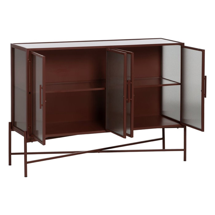 BigBuy Home Buffet Tuile Verre Fer 120 x 35 x 85 cm