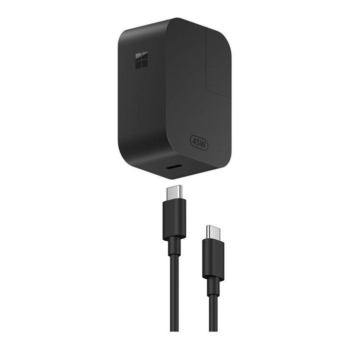 Microsoft Adaptateur d'alimentation USB-C 45 W pour Surface - Chargeur Portable Microsoft Adaptateur d'alimentation USB-C 45 W pour Surface - Chargeur Portable