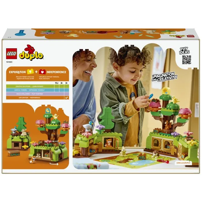Lego 10480 DUPLO Découverte de la Forêt avec des Animaux Sauvages - Jeu Éducatif pour Enfants dès 3 Ans
