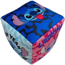 Stitch Coussin Cube Premium Lilo & Stitch Bleu
