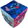Stitch - Coussin décoratif cube premium Lilo & Stitch en microfibre 25 x 25 x 25 cm - Licence Disney