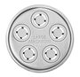 Kitchenaid 5KSMPEXTA Pasta Maker, Prensadora de Pasta Gourmet avec 6 Moules Interchangeables, Coupe-Pâte Métallique et Boîte de Stockage