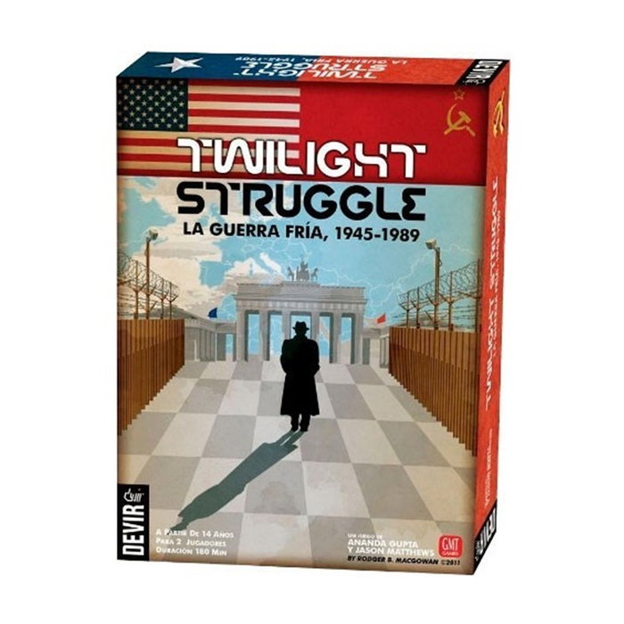 Devir Twilight Struggle : La Guerra Fría - Jeu de société stratégique de la Guerre Froide, 2 joueurs, PEGI 14 Devir Twilight Struggle : La Guerra Fría - Jeu de société stratégique de la Guerre Froide, 2 joueurs, PEGI 14