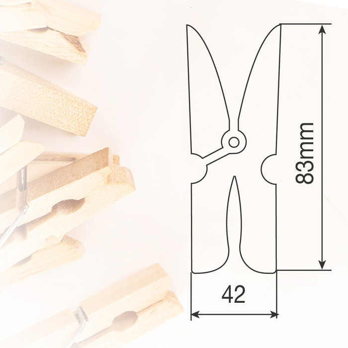 GSC Evolution Pack de 12 pinces à linge en plastique et gomme