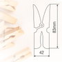 GSC Evolution Pack de 12 pinces à linge en plastique et gomme