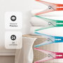 GSC Evolution Pack de 12 pinces à linge en plastique et gomme