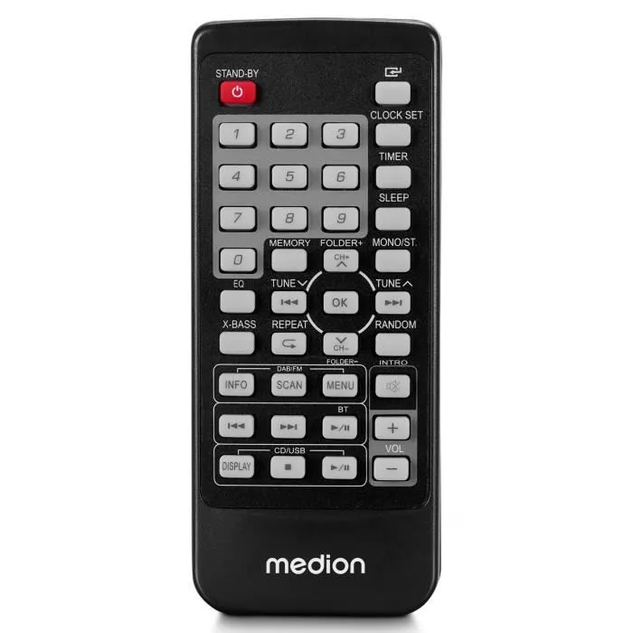 Medion Mini Chaîne HiFi DAB/PLL UKW - Lecteur CD - Bluetooth 5.3