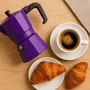 Pezzetti Italexpress - Cafetière italienne Moka en aluminium, 6 tasses, couleur lilas