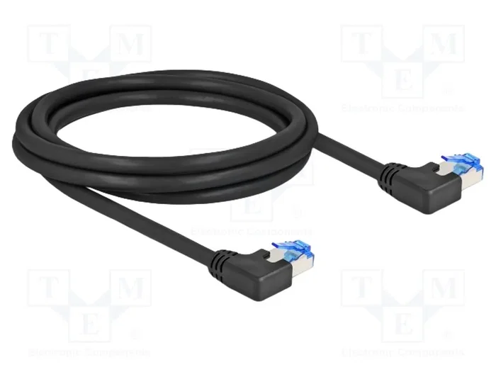DELOCK Câble Ethernet Patch Cord Cat 6a S/FTP 2m Noir DELOCK Câble Ethernet Patch Cord Cat 6a S/FTP 2m Noir