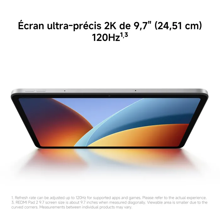 Xiaomi Redmi Pad 2 9.7 XP4130GN - Tablette 4 Go RAM 64 Go Écran 2K 120 Hz Batterie 7600 mAh Gris Graphite