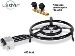 LA DEHESA Brûleur paellero Francia à gaz 400 mm noir