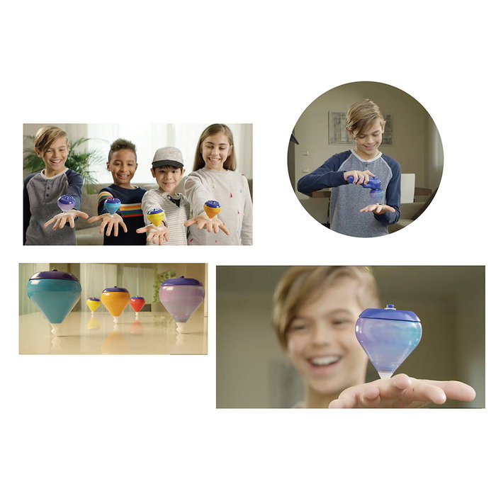 Chicos - E-Spin Energia, Toupie électronique avec lanceur électrique - Pack de 2 - Réf. 89085 - Pour enfants de 4 ans et plus
