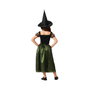 Atosa Déguisement de Sorcière avec Robe Verte et Chapeau pour Fille