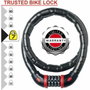 Master Lock Antivol Câble Articulé avec Combinaison et Clé, Noir