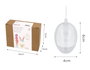 Innspiro Pack de 12 œufs en plastique transparent de 6 cm
