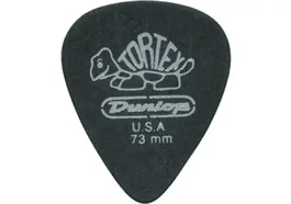 Dunlop Lot de 12 Mediators Tortex Standard Pitch Black 0,73 mm
