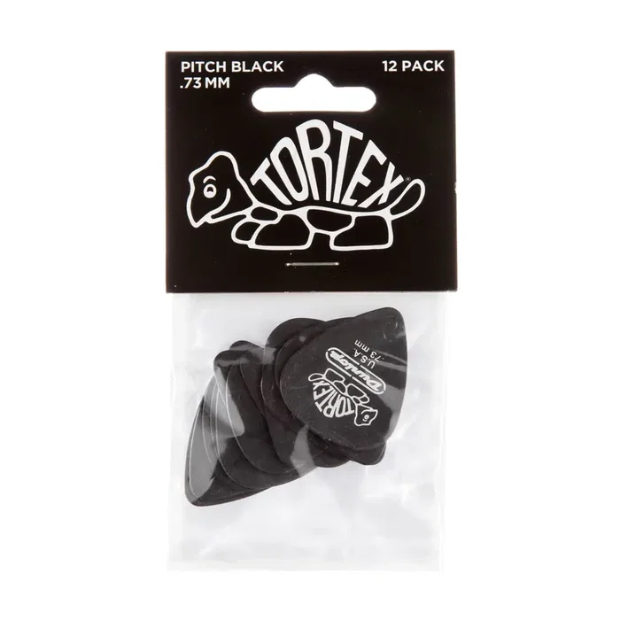 Dunlop Tortex Pitch Black Standard 0,73 mm (pack de 12)