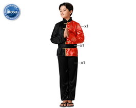 Atosa Déguisement Chinois Noir Oriental pour Enfant