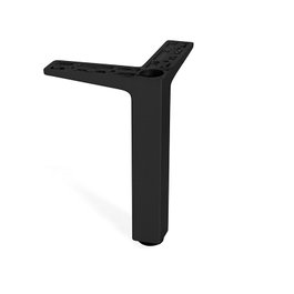 MAFOS Pata metálica Zamak Quadro finition noire hauteur H140