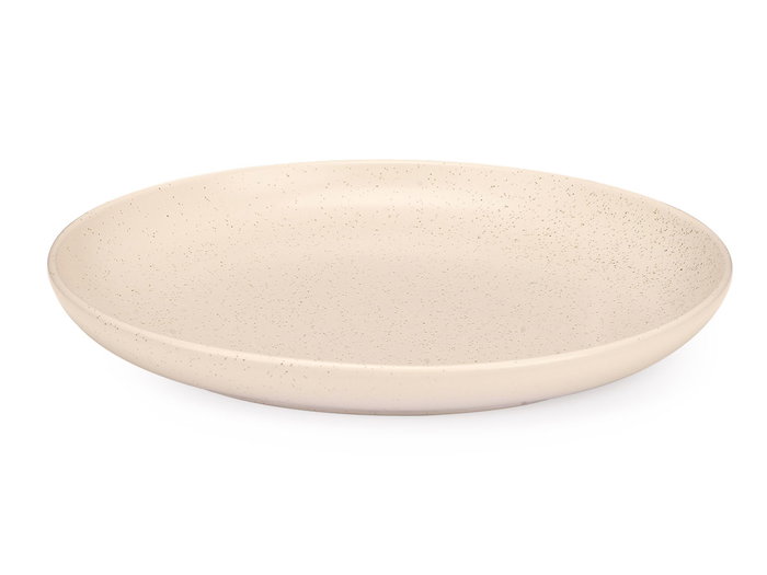VESSIA Assiette plate mouchetée crème 26 cm (Lot de 24) VESSIA Assiette plate mouchetée crème 26 cm (Lot de 24)