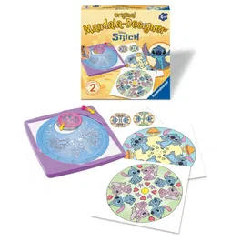 Ravensburger 12028015 - Mandala Designer - Coffret loisir créatif avec pochoirs rotatifs et motifs Disney Stitch pour dessiner des mandalas infinis - À partir de 6 ans