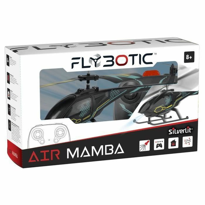 Flybotic Hélicoptère télécommandé AIR MAMBA Noir et bleu