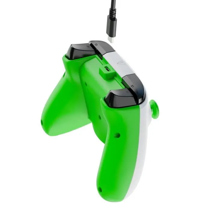 Turtle Beach - Manette de jeu Rematch Core - Filaire - Compatible Xbox Series X|S, Xbox One et PC - RGB - Moteurs de vibration - Gâchettes ajustables - Blanc et Vert Turtle Beach - Manette de jeu Rematch Core - Filaire - Compatible Xbox Series X|S, Xbox One et PC - RGB - Moteurs de vibration - Gâchettes ajustables - Blanc et Vert
