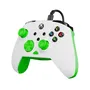 Turtle Beach - Manette de jeu Rematch Core - Filaire - Compatible Xbox Series X|S, Xbox One et PC - RGB - Moteurs de vibration - Gâchettes ajustables - Blanc et Vert